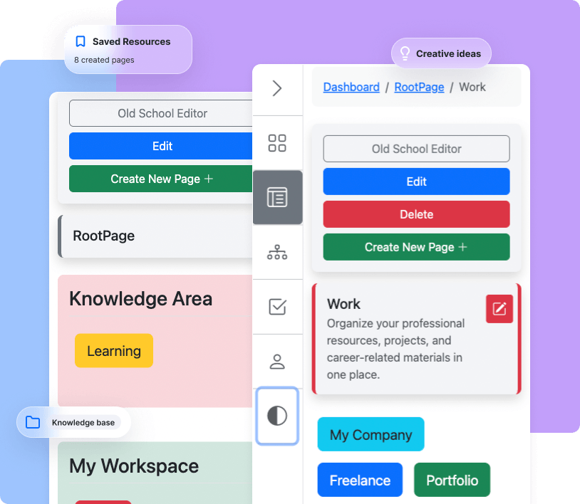 Smart storage for saving links, articles, videos, and notes in one organized knowledge base
